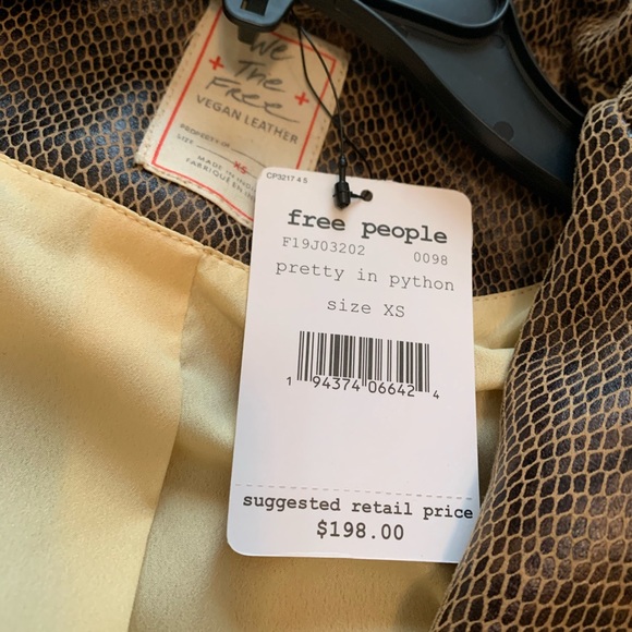 Fenix Snake Embossed Faux Leather Moto Jacket - Picture 13 of 14